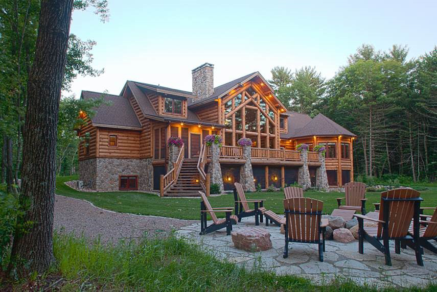 Wisconsin Log Homes Floor Plans Archives Mywoodhome Com Jackson Ii Log Home Floor Plan By Wisconsin Homes