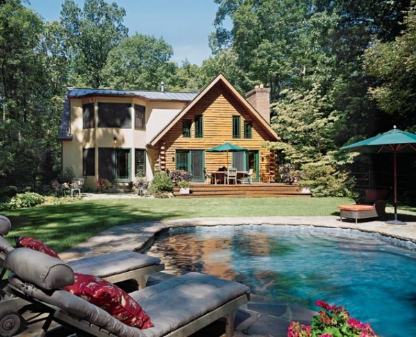 natural elements log home