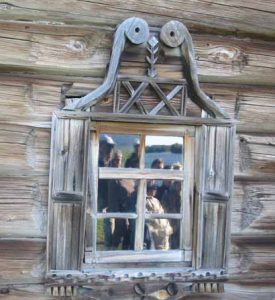 russian log home architecture windows