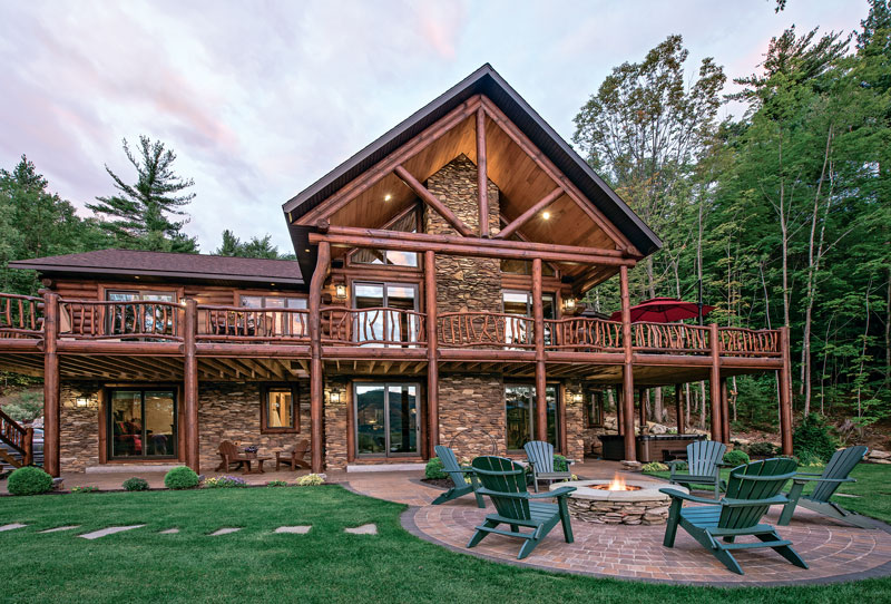 Mountain Log Home New Hampshire Mountain Log Home New Hampshire