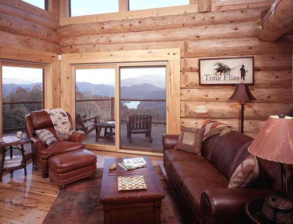 Who needs a huge great room? This small space is just right for the Holtons and their two young daughters.
