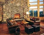 Colorado Log Home Great Room Colorado Log Home Great Room