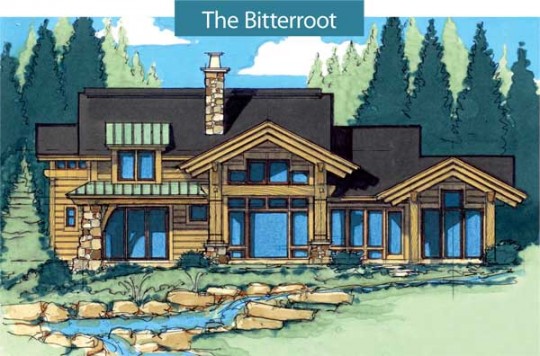 Timber Frame House Exterior Bitterroot