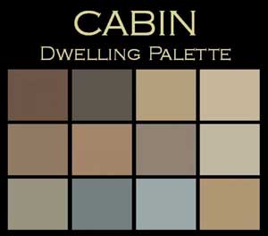 log cabin paint schemes