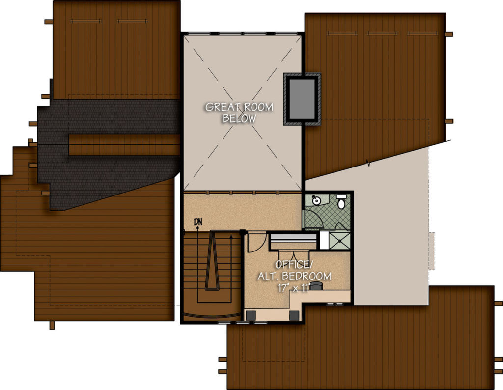 The Rock Haven Floor Plan by Canadian Timberframes, Ltd.
