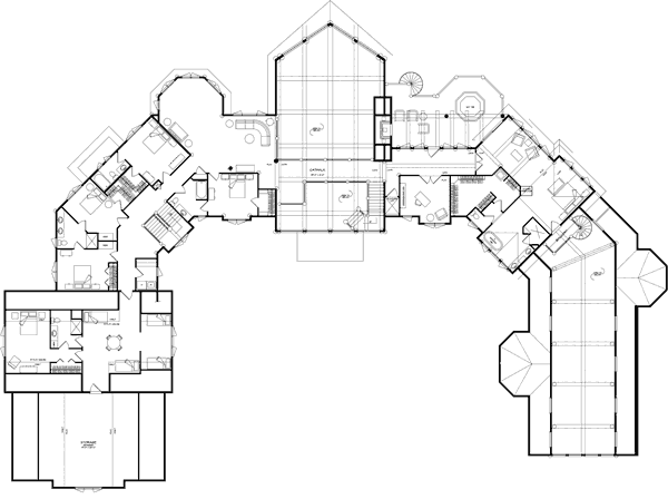 Petenwell Estate Lodge Floor Plan By Wisconsin Log Homes