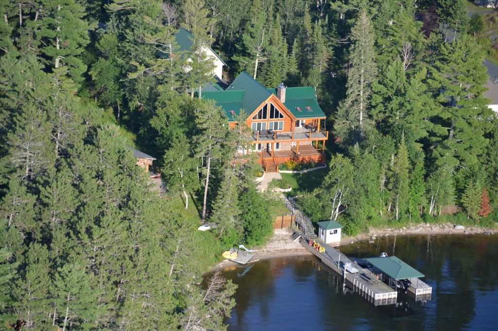 cottage aerial view